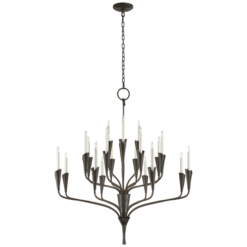 Visual Comfort Signature Canada - 20 Light Chandelier - Aiden - Aged Iron- Union Lighting Luminaires Decor