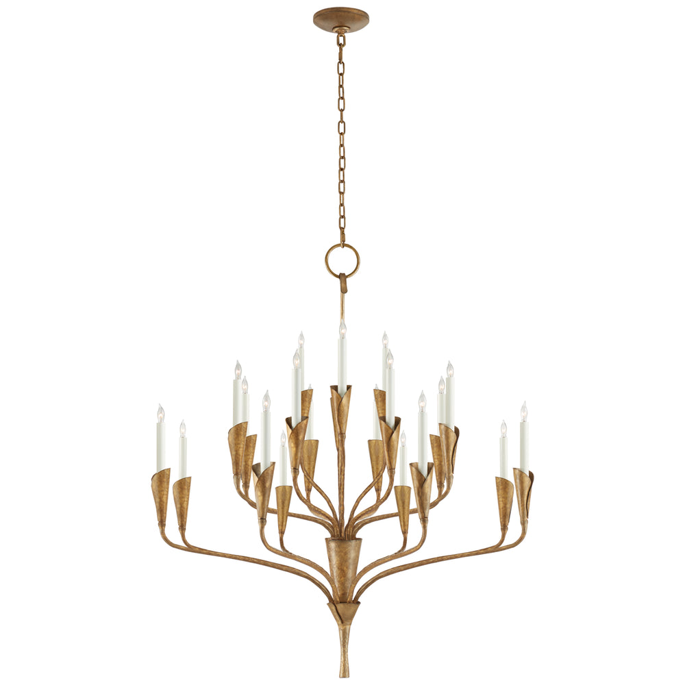 Visual Comfort Signature Canada - 20 Light Chandelier - Aiden - Gilded Iron- Union Lighting Luminaires Decor