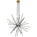 Visual Comfort Signature Canada - LED Chandelier - Stellar - Matte Black and Antique Brass- Union Lighting Luminaires Decor