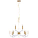 Visual Comfort Signature Canada - 12 Light Chandelier - Reagan - Antique-Burnished Brass and Crystal- Union Lighting Luminaires Decor