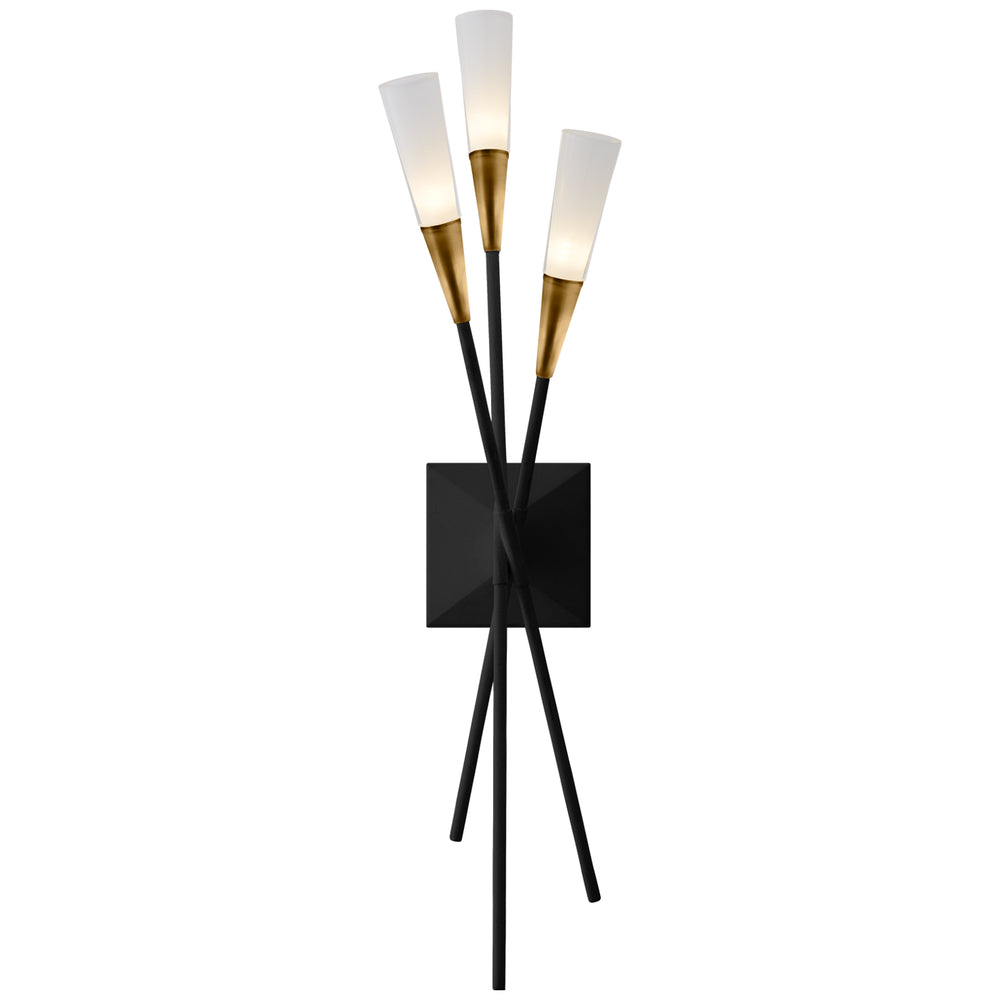 Visual Comfort Signature Canada - LED Wall Sconce - Stellar - Matte Black and Antique Brass- Union Lighting Luminaires Decor