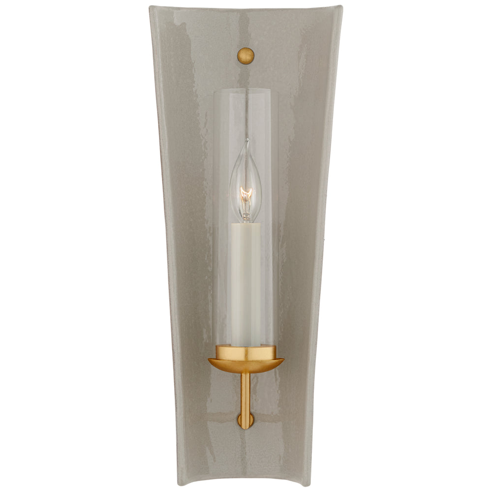 Visual Comfort Signature Canada - One Light Wall Sconce - Downey - Shellish Gray and Gild- Union Lighting Luminaires Decor