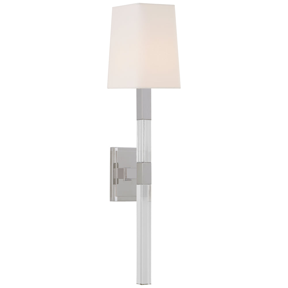 Visual Comfort Signature Canada - One Light Wall Sconce - Reagan - Polished Nickel and Crystal- Union Lighting Luminaires Decor