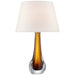 Visual Comfort Signature Canada - One Light Table Lamp - Christa - Amber Glass- Union Lighting Luminaires Decor