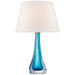 Visual Comfort Signature Canada - One Light Table Lamp - Christa - Cerulean Blue Glass- Union Lighting Luminaires Decor