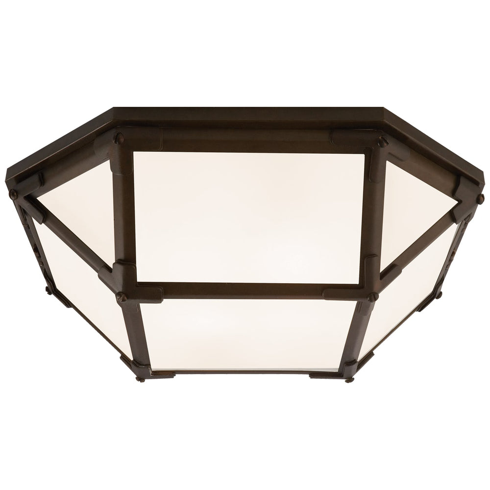 Visual Comfort Signature Canada - LED Flush Mount - Morris - Antique Zinc- Union Lighting Luminaires Decor