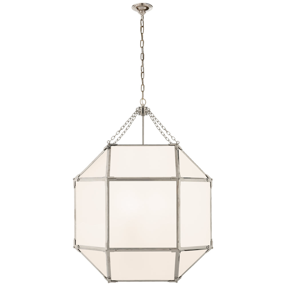 Visual Comfort Signature Canada - Three Light Lantern - Morris - Polished Nickel- Union Lighting Luminaires Decor