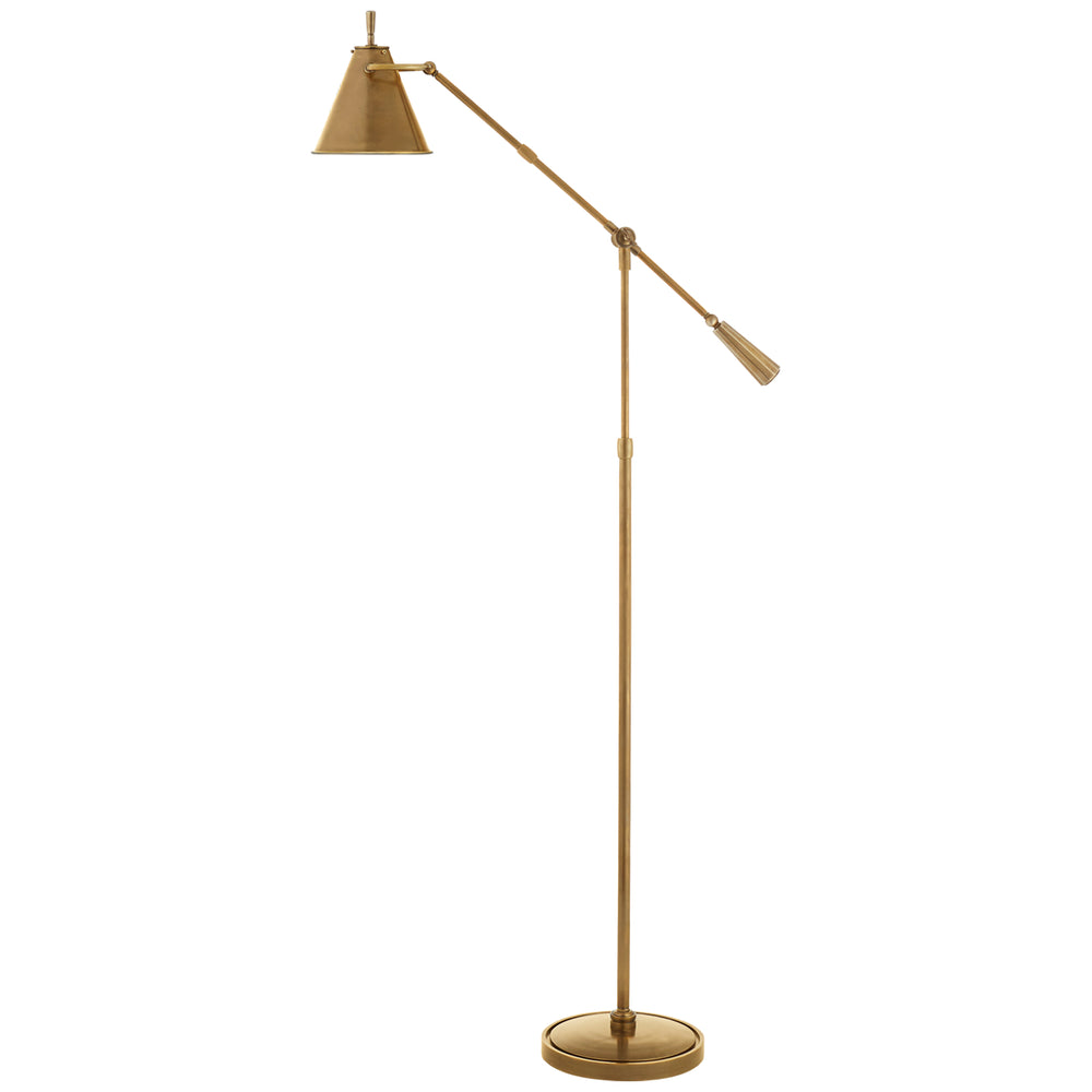 Visual Comfort Signature Canada - LED Floor Lamp - Goodman - Hand-Rubbed Antique Brass- Union Lighting Luminaires Decor
