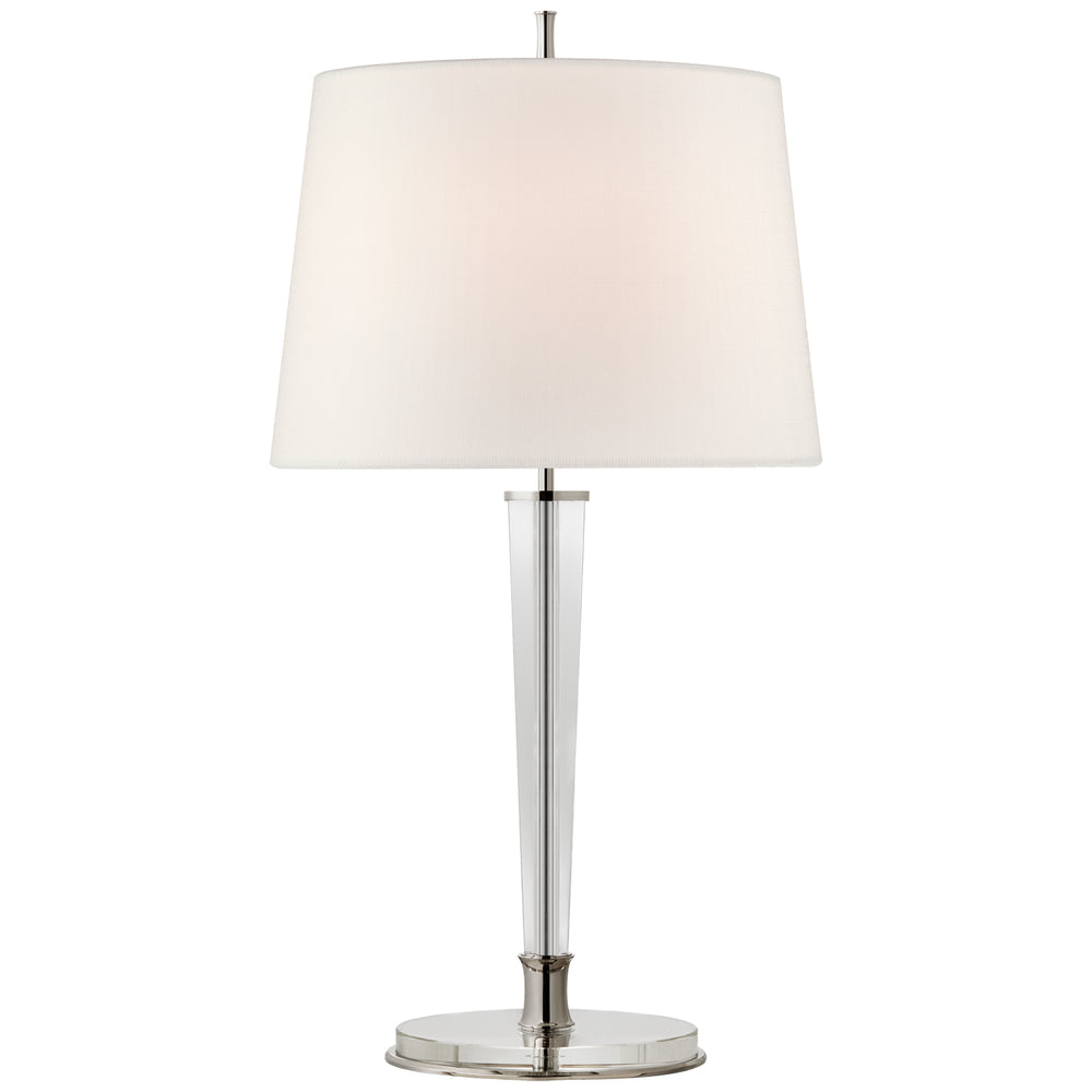 Visual Comfort Signature Canada - Two Light Table Lamp - Lyra - Polished Nickel and Crystal- Union Lighting Luminaires Decor
