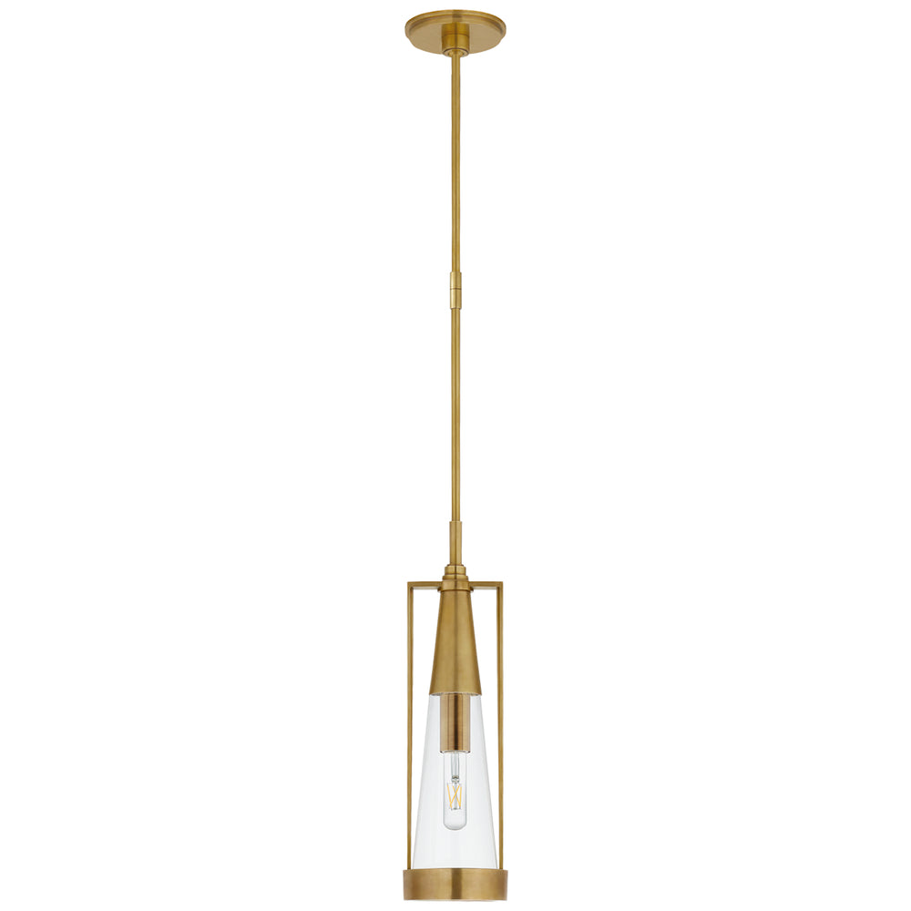 Visual Comfort Signature Canada - One Light Pendant - Calix - Hand-Rubbed Antique Brass- Union Lighting Luminaires Decor