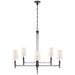 Visual Comfort Signature Canada - Eight Light Chandelier - Lyra - Bronze and Crystal- Union Lighting Luminaires Decor
