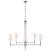 Visual Comfort Signature Canada - Eight Light Chandelier - Lyra - Polished Nickel and Crystal- Union Lighting Luminaires Decor