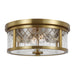 Visual Comfort Studio Canada - Two Light Flush Mount - Alec - Burnished Brass- Union Lighting Luminaires Decor