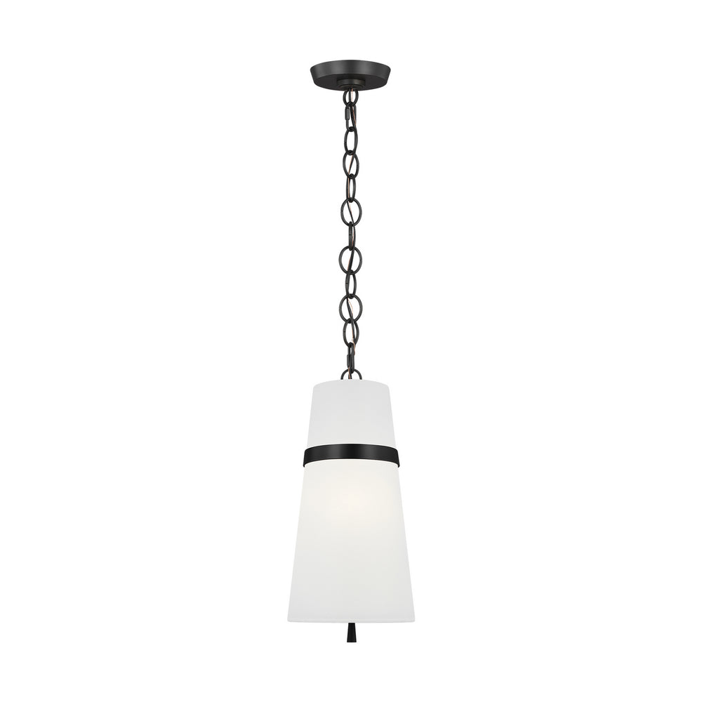 Visual Comfort Studio Canada - One Light Pendant - Cordtlandt - Aged Iron- Union Lighting Luminaires Decor
