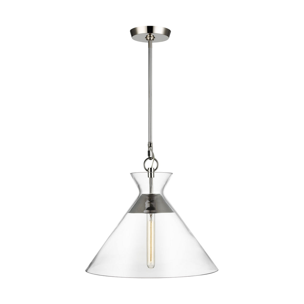 Visual Comfort Studio Canada - One Light Pendant - Atlantic - Polished Nickel- Union Lighting Luminaires Decor