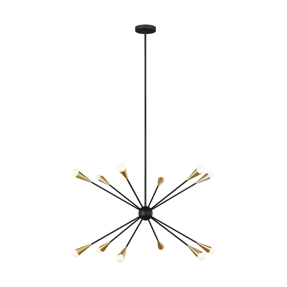 Visual Comfort Studio Canada - 12 Light Chandelier - Jax - Midnight Black- Union Lighting Luminaires Decor
