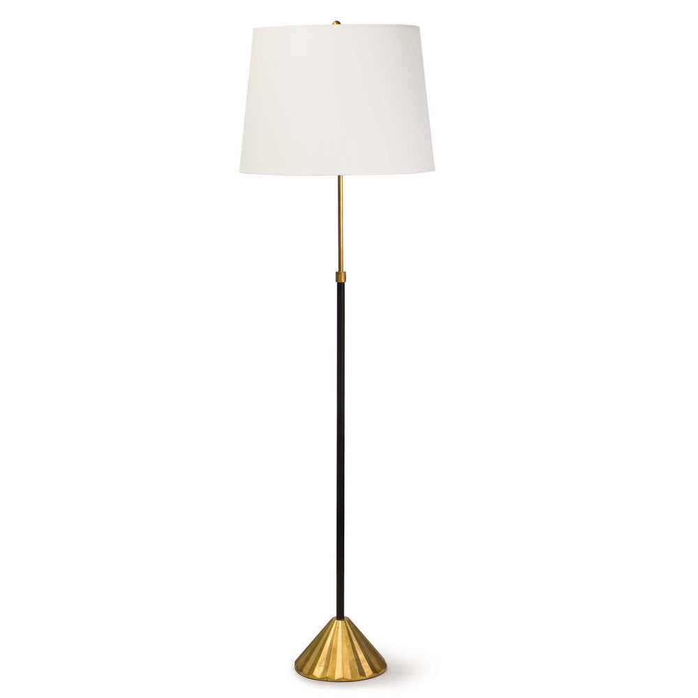 Regina Andrew Canada - One Light Floor Lamp - Parasol - Gold Leaf- Union Lighting Luminaires Decor