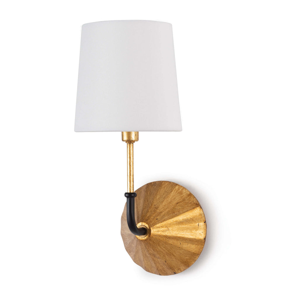 Regina Andrew Canada - One Light Wall Sconce - Parasol - Gold Leaf- Union Lighting Luminaires Decor