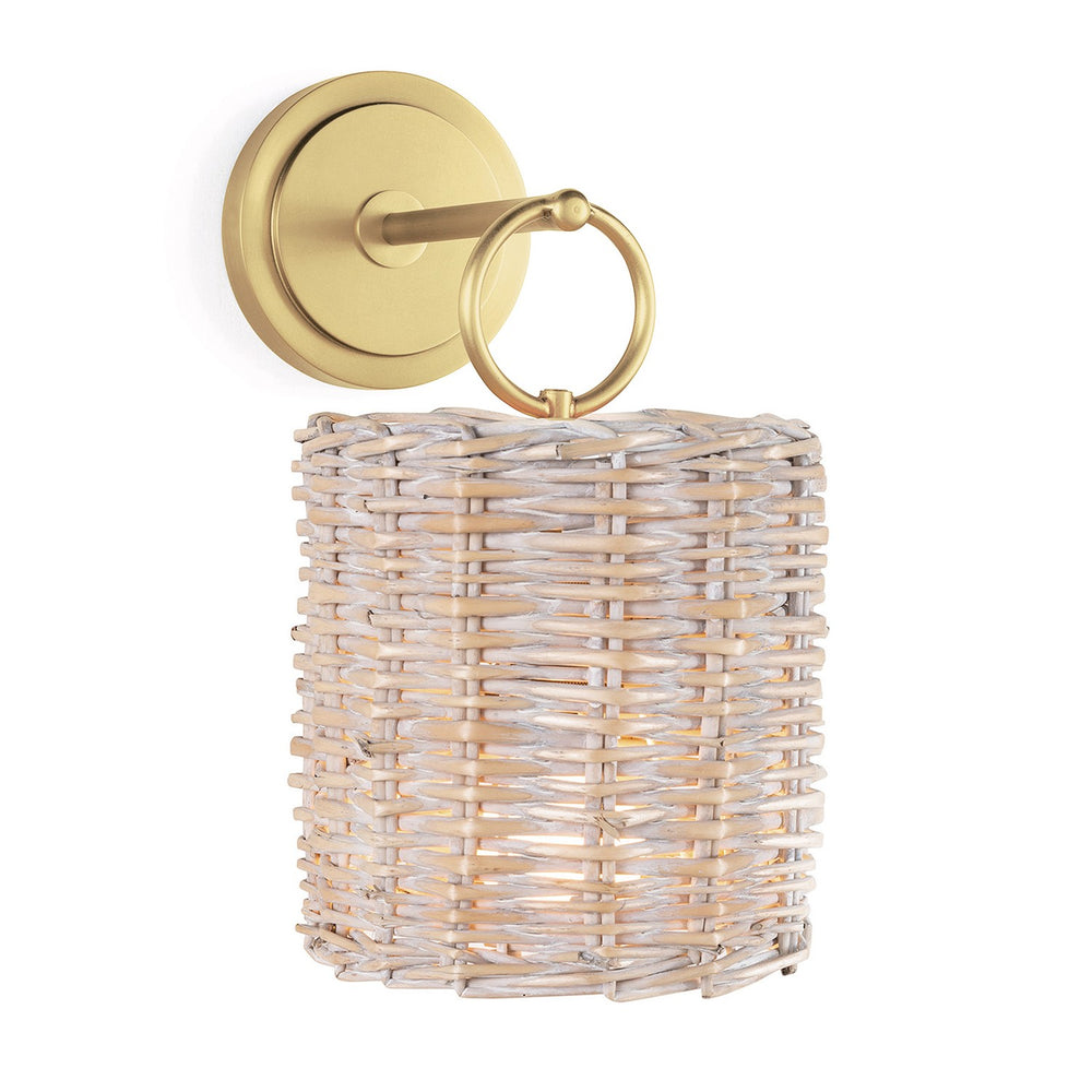 Regina Andrew Canada - One Light Wall Sconce - Nantucket - Natural Brass- Union Lighting Luminaires Decor