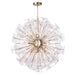Regina Andrew Canada - 12 Light Chandelier - Poppy - Natural Brass- Union Lighting Luminaires Decor