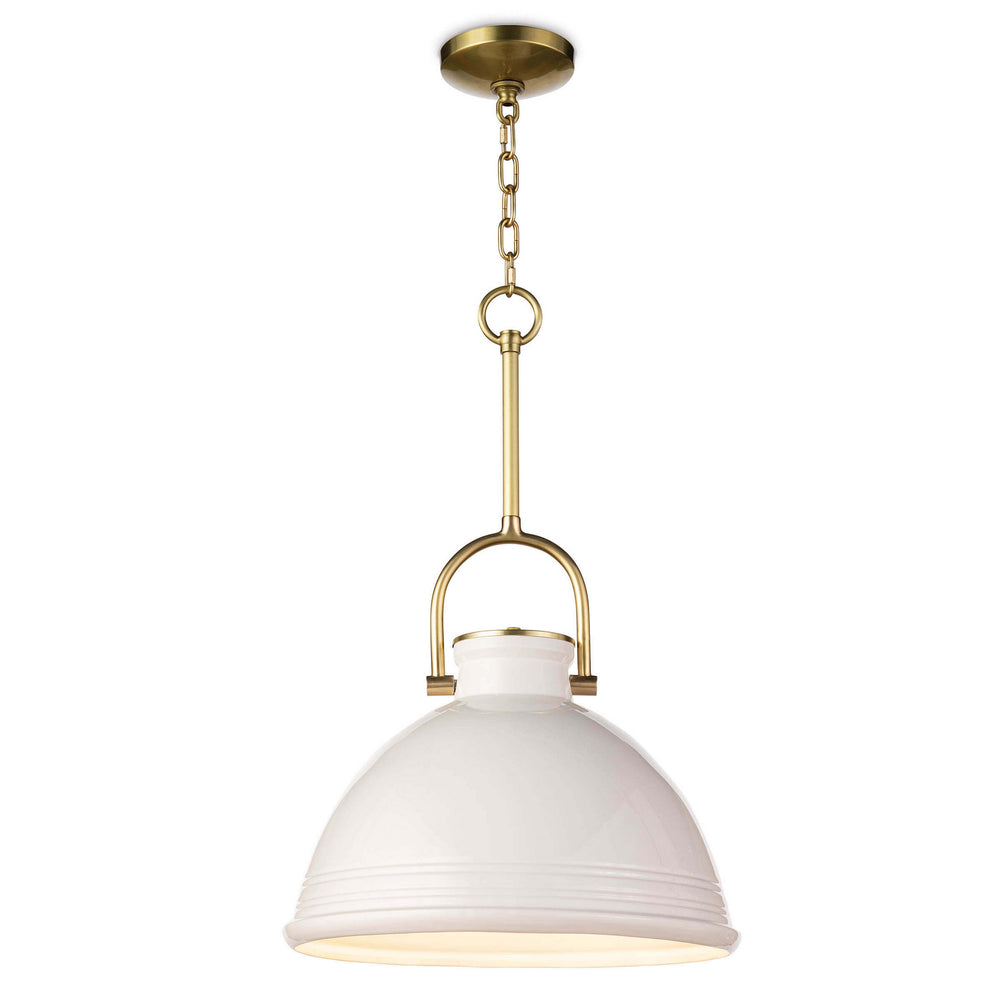 Regina Andrew Canada - One Light Pendant - Eloise - White- Union Lighting Luminaires Decor