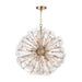 Regina Andrew Canada - Nine Light Chandelier - Poppy - Natural Brass- Union Lighting Luminaires Decor