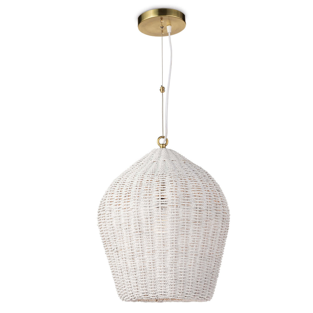 Regina Andrew Canada - One Light Pendant - Georgian - White- Union Lighting Luminaires Decor