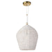 Regina Andrew Canada - One Light Pendant - Georgian - White- Union Lighting Luminaires Decor