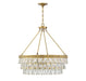 Savoy House - Six Light Pendant - Windham - Warm Brass- Union Lighting Luminaires Decor