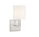Savoy House - One Light Wall Sconce - Waverly - Satin Nickel- Union Lighting Luminaires Decor
