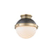 Hudson Valley Canada - One Light Flush Mount - Latham - Aged/Antique Distressed Bronze- Union Lighting Luminaires Decor