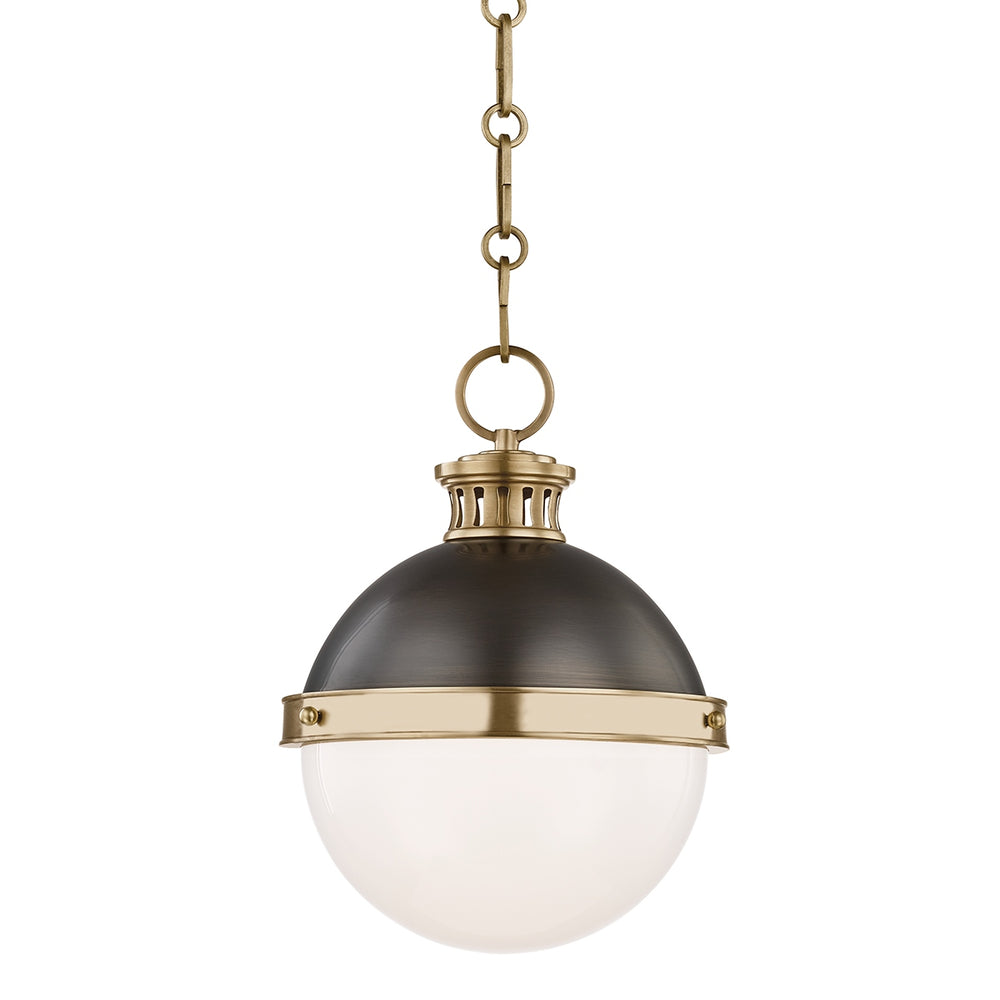 Hudson Valley Canada - One Light Pendant - Latham - Aged/Antique Distressed Bronze- Union Lighting Luminaires Decor