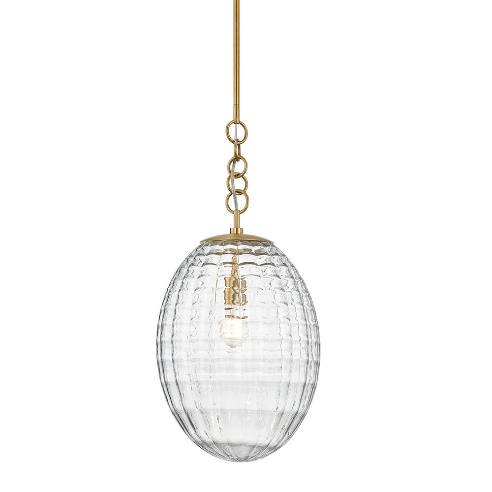 Hudson Valley Canada - One Light Pendant - Venice - Aged Brass- Union Lighting Luminaires Decor