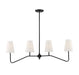 Meridian - Four Light Chandelier - Mchan - Oil Rubbed Bronze- Union Lighting Luminaires Decor