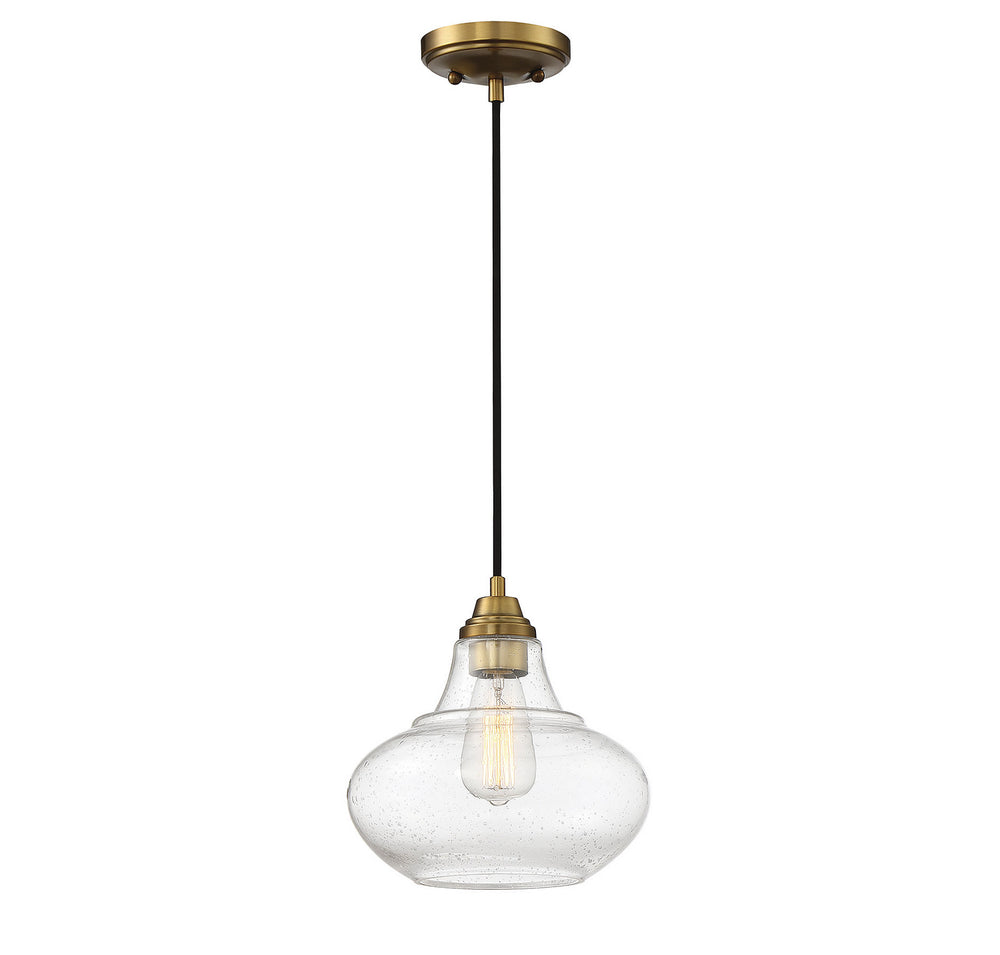 Meridian - One Light Mini Pendant - Mmin2 - Natural Brass- Union Lighting Luminaires Decor