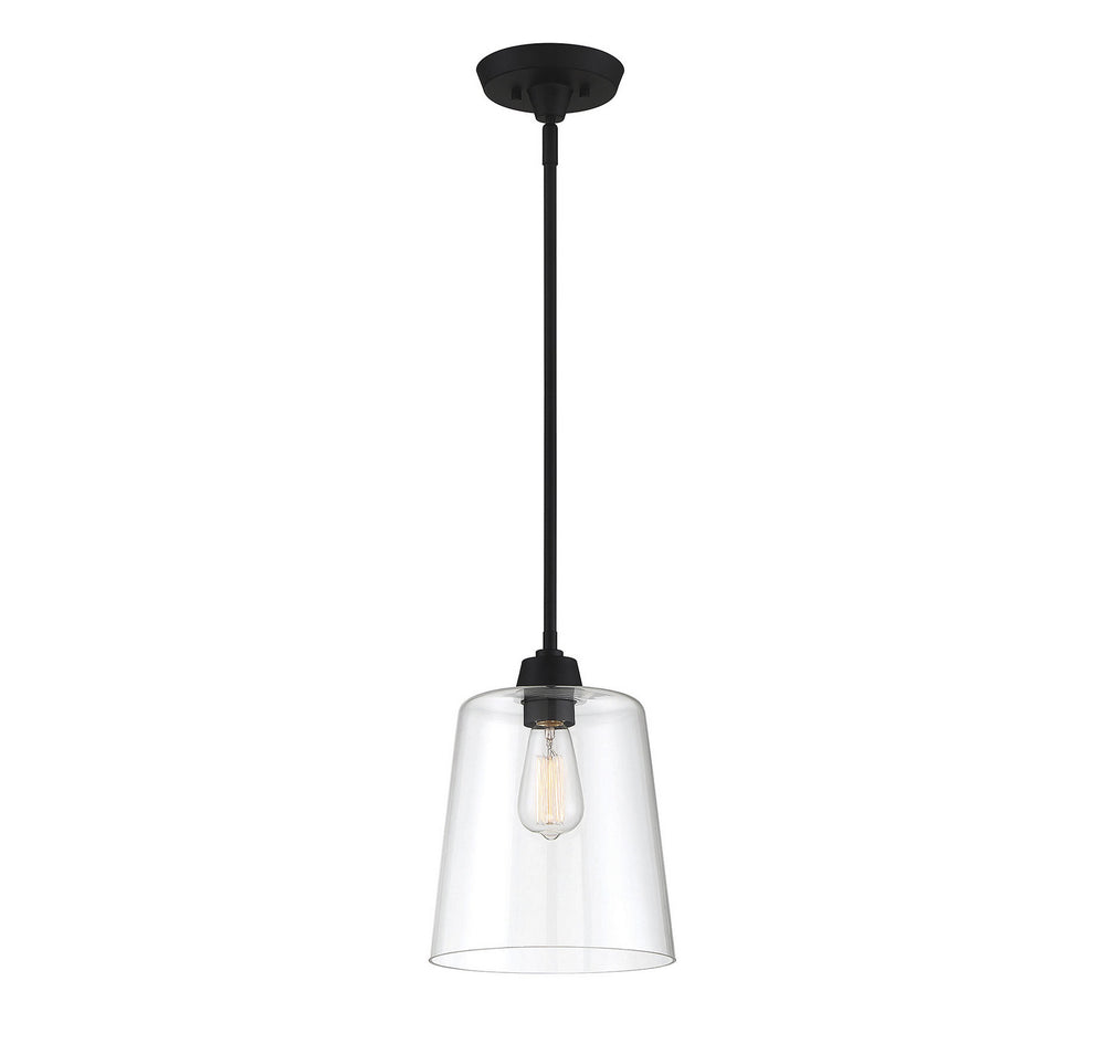 Meridian - One Light Pendant - Mpend - Matte Black- Union Lighting Luminaires Decor