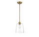 Meridian - One Light Pendant - Mpend - Natural Brass- Union Lighting Luminaires Decor