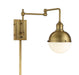 Meridian - One Light Wall Sconce - Mscon - Natural Brass- Union Lighting Luminaires Decor
