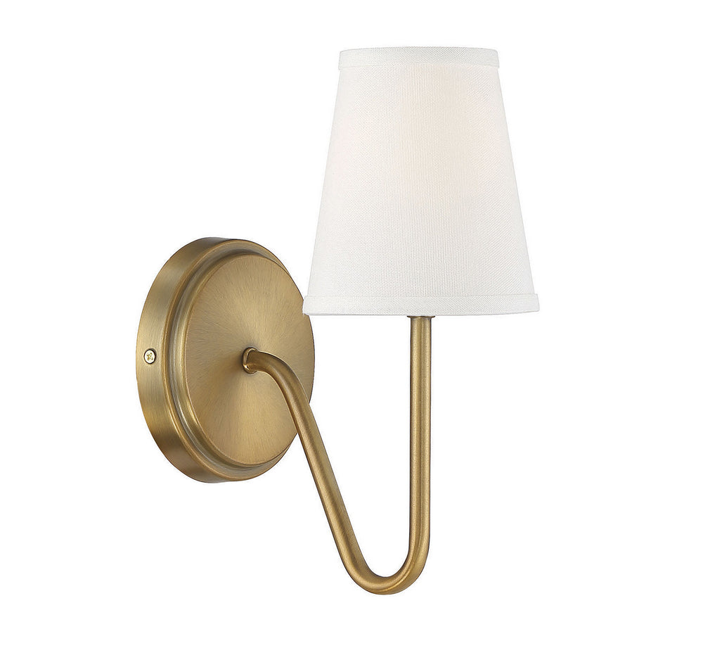 Meridian - One Light Wall Sconce - Mscon - Natural Brass- Union Lighting Luminaires Decor