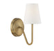 Meridian - One Light Wall Sconce - Mscon - Natural Brass- Union Lighting Luminaires Decor