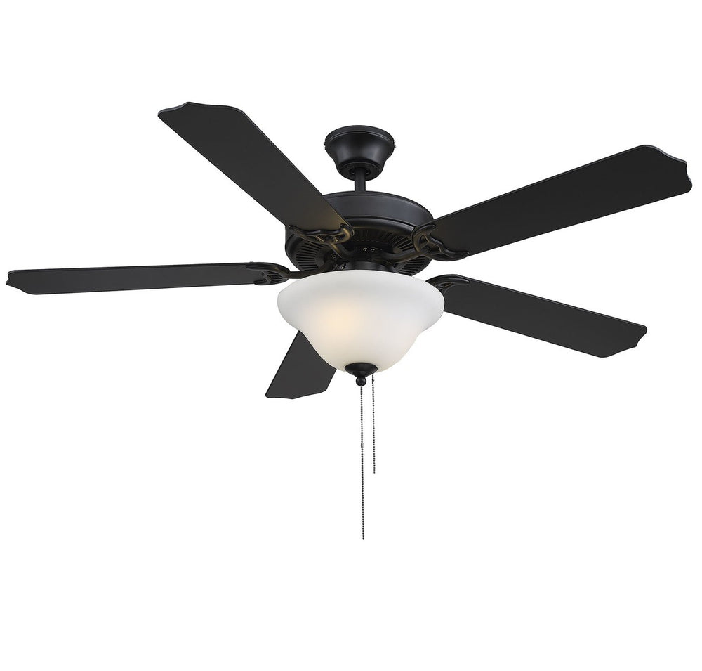 Meridian - 52" Ceiling Fan - First Value - Matte Black- Union Lighting Luminaires Decor