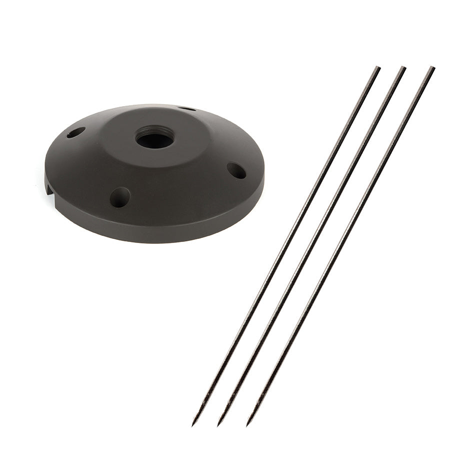 W.A.C. Canada - Surface Mount Flange/Stake - 5000 - Black on Aluminum- Union Lighting Luminaires Decor