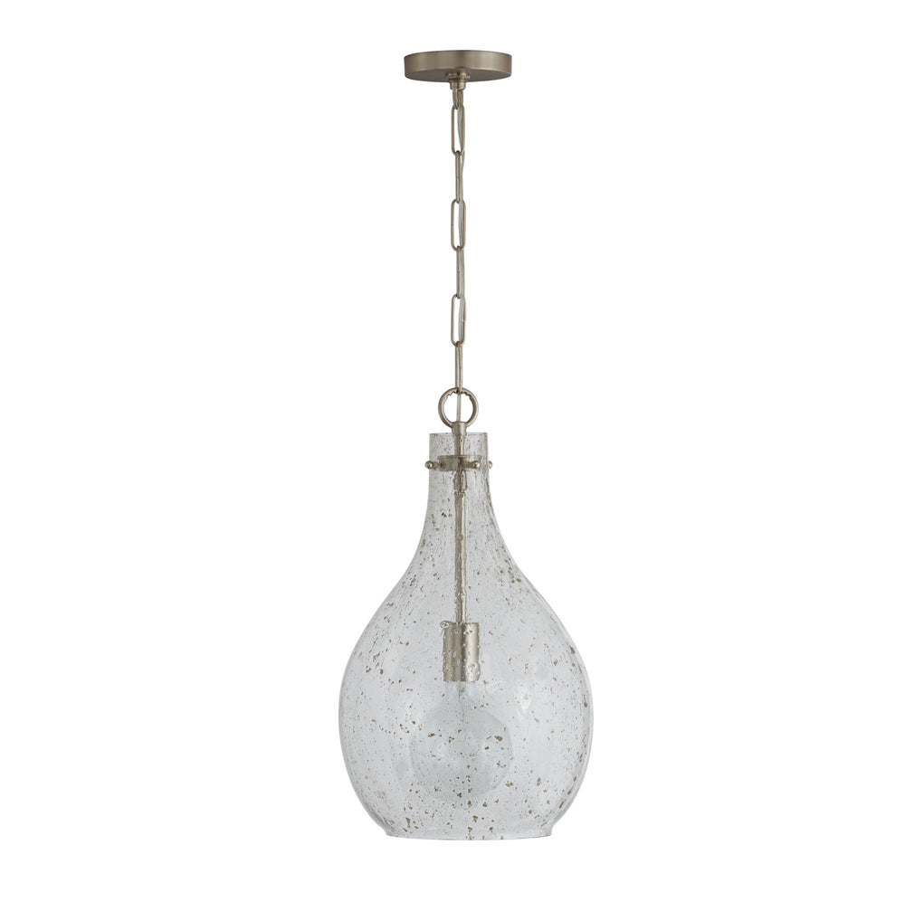 Capital Lighting - One Light Pendant - Rabun - Brushed Nickel- Union Lighting Luminaires Decor