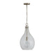 Capital Lighting - One Light Pendant - Rabun - Brushed Nickel- Union Lighting Luminaires Decor