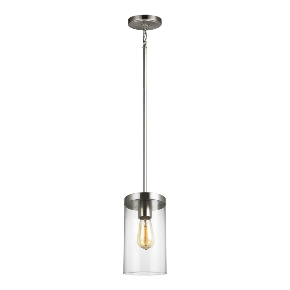 Visual Comfort Studio Canada - One Light Pendant - Zire - Brushed Nickel- Union Lighting Luminaires Decor