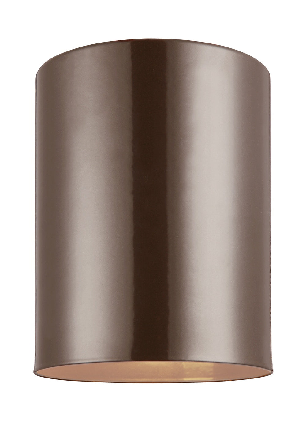 Visual Comfort Studio Canada - One Light Outdoor Flush Mount - Outdoor Cylinders - Bronze- Union Lighting Luminaires Decor