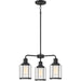 Quoizel - Three Light Chandelier - Ludlow - Earth Black- Union Lighting Luminaires Decor