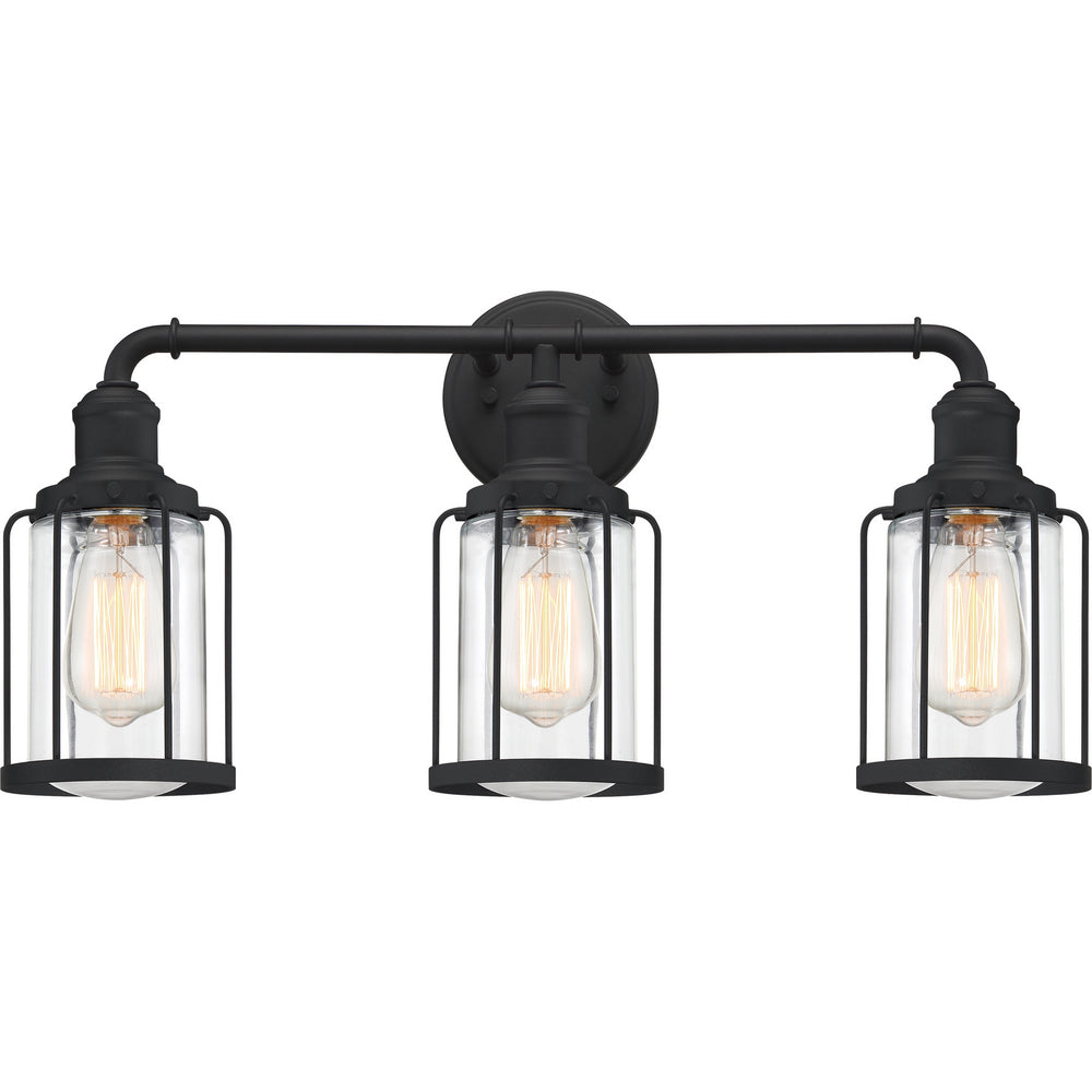 Quoizel - Three Light Bath - Ludlow - Earth Black- Union Lighting Luminaires Decor