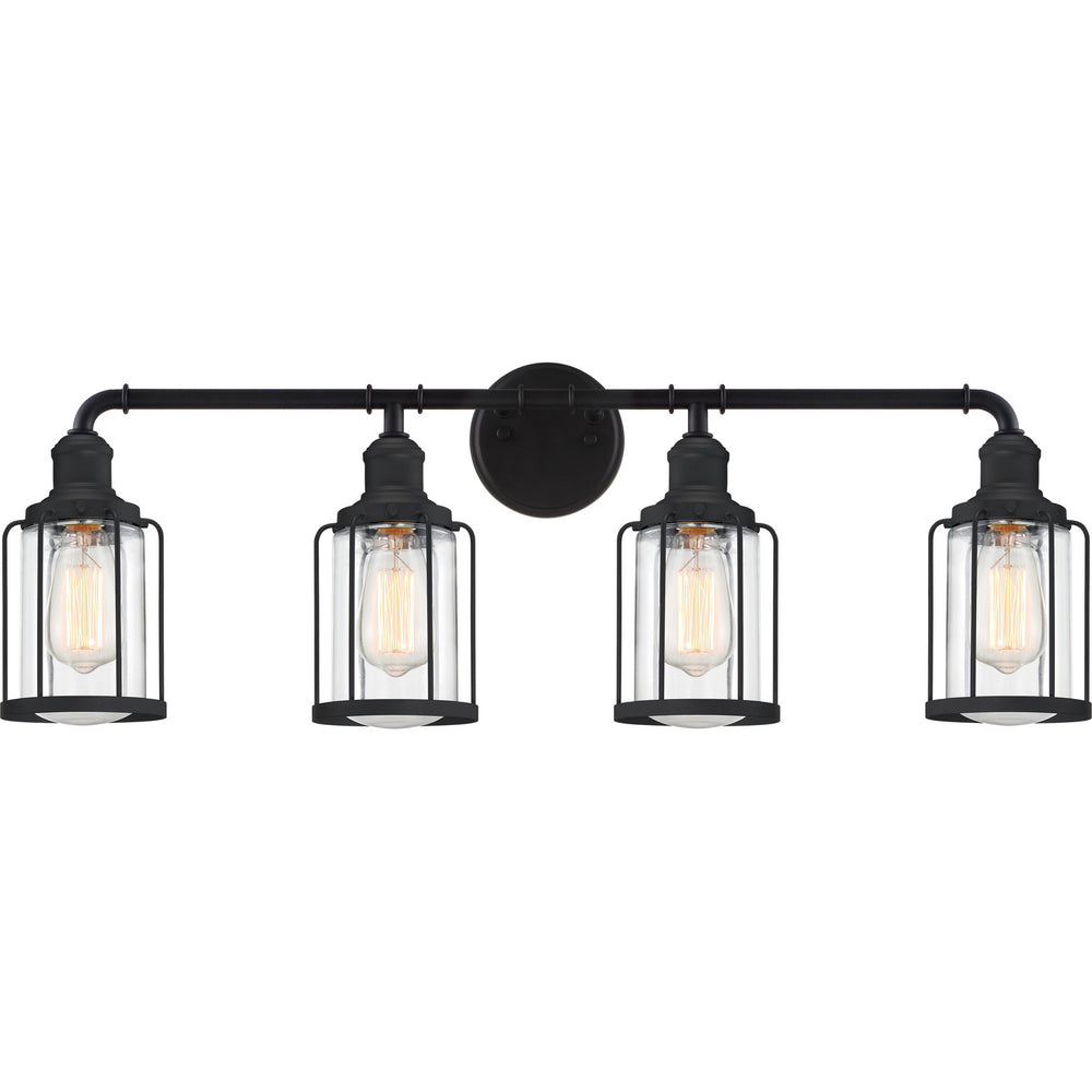 Quoizel - Four Light Bath - Ludlow - Earth Black- Union Lighting Luminaires Decor