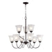 ELK Home - Nine Light Chandelier - Conway - Oil Rubbed Bronze- Union Lighting Luminaires Decor